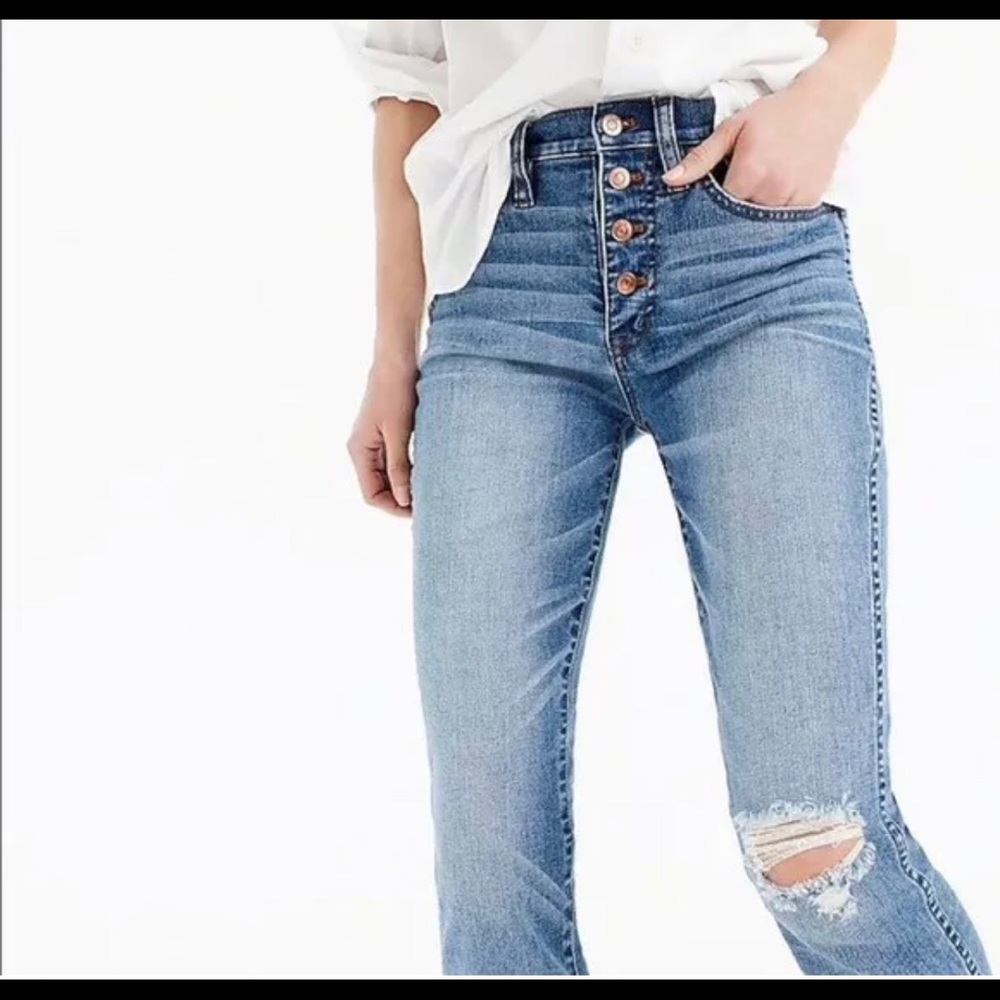 J.Crew vintage straight jeans denim new 23 h6414